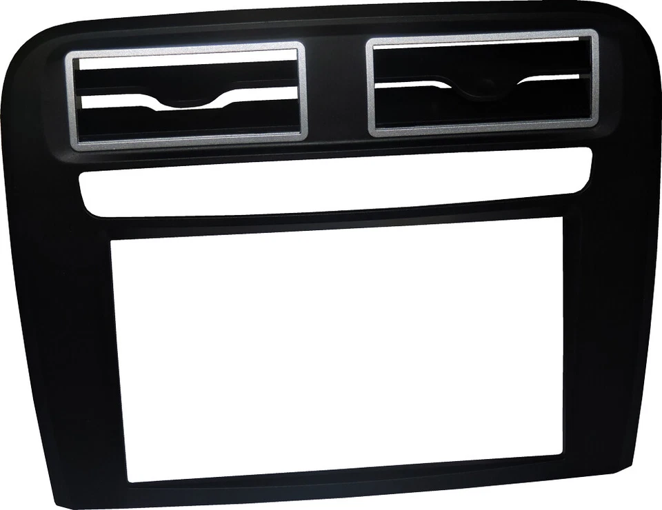 MASCHERINA RADIO 2 DIN FIAT GRANDE PUNTO KIT PER RADIO EURO E CINESE. NERO. - Imagen 2 de 4