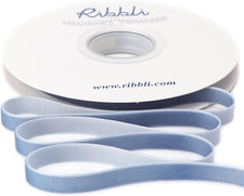 Dusty Blue Velvet Ribbon 3/8 Inches Continuous10 Yard Spool Blue Christmas Ribbo