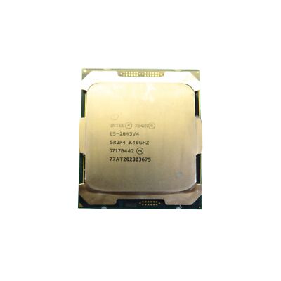 Intel Xeon E5-2643 V4 LGA2011-3 SR2P4 3.4GHz 6-Core 20M 12T 135W CPU processor