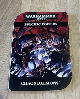 Chaos Daemons Psychic Powers 6th Edition Warhammer 40K  