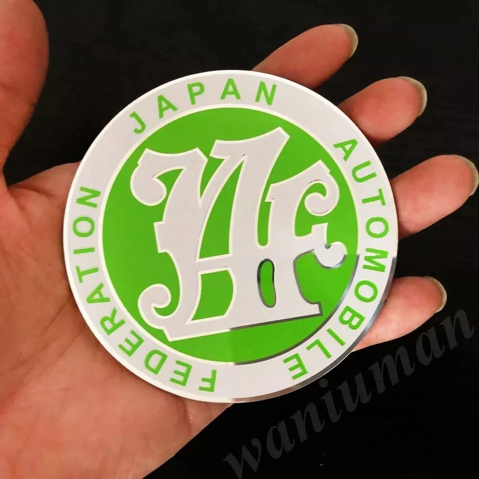 Pegatina calcomanía emblema carrocería carrocería carrocería Japón JAF aluminio 3D JAF Foto 4 de 4