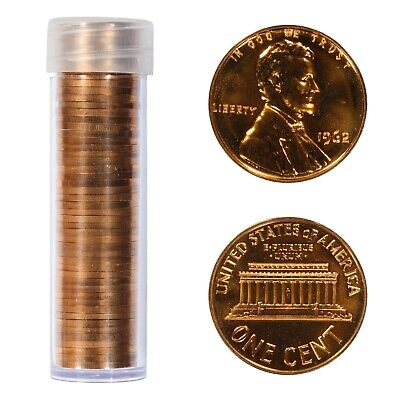 50 coins 1970 Lincoln Cent Roll Choice//Gem BU OBW Unsearched