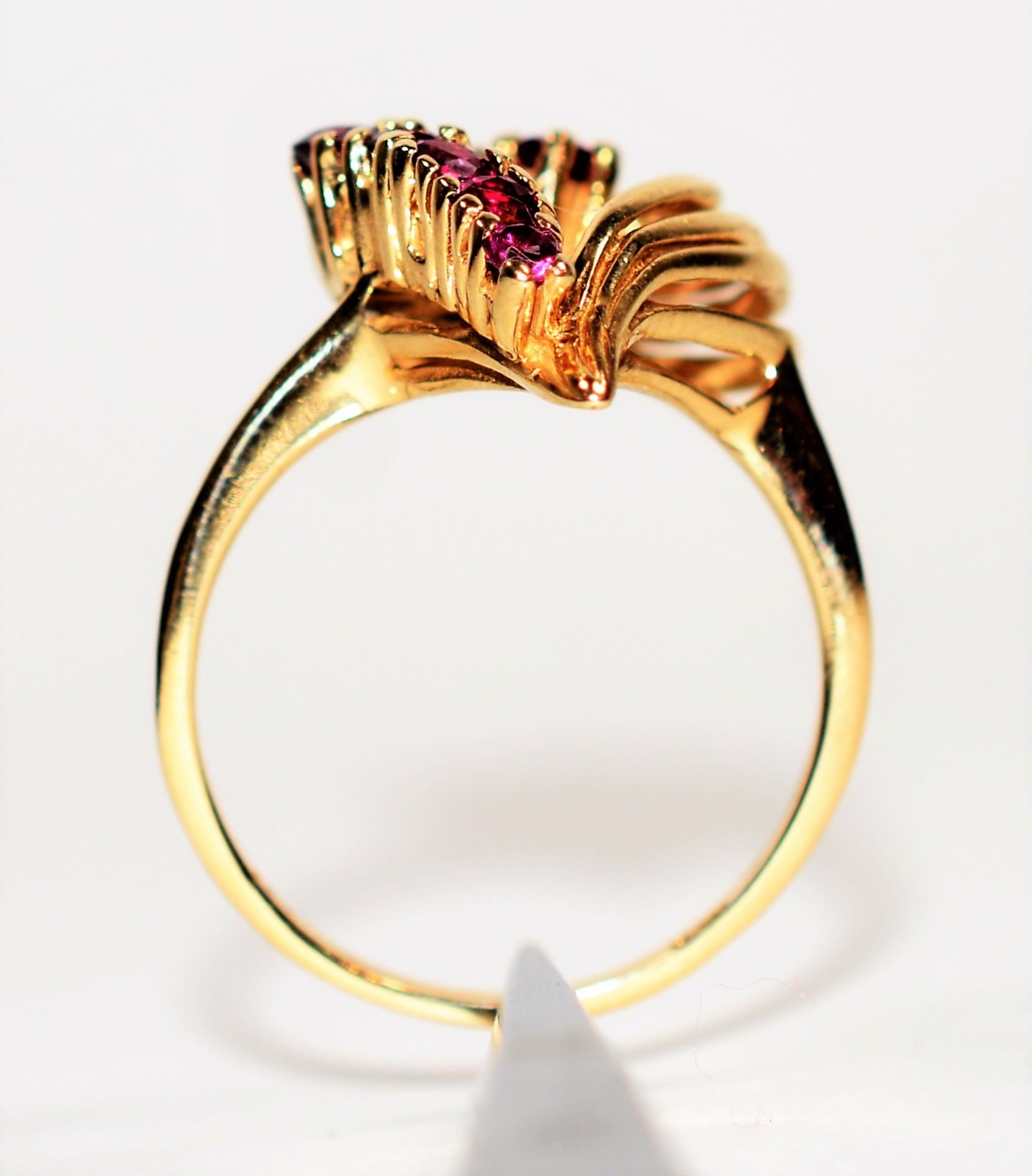 Natural Ruby Ring 14K Solid Gold .48tcw Gemstone … - image 3