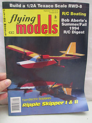 Flying Models Magazine September 1994 R/C Boating Summer Fall Digest RWD-8