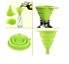Silicone Collapsible Funnel Foldable Kitchen Funnel for Water Bottle Liquid