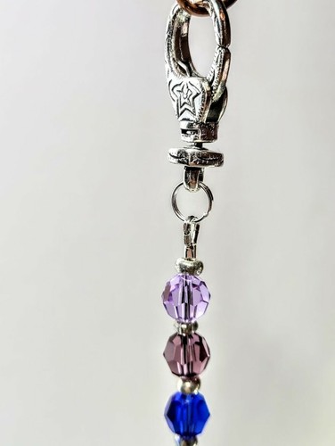 Handmade Rainbow Swarovski crystals 8mm beads with 40mm AB ball Suncatcher - Picture 3 of 5