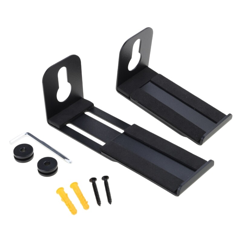 Soundbar Wall Mounting Brackets Durability Metal Construction Home Entertainment-image