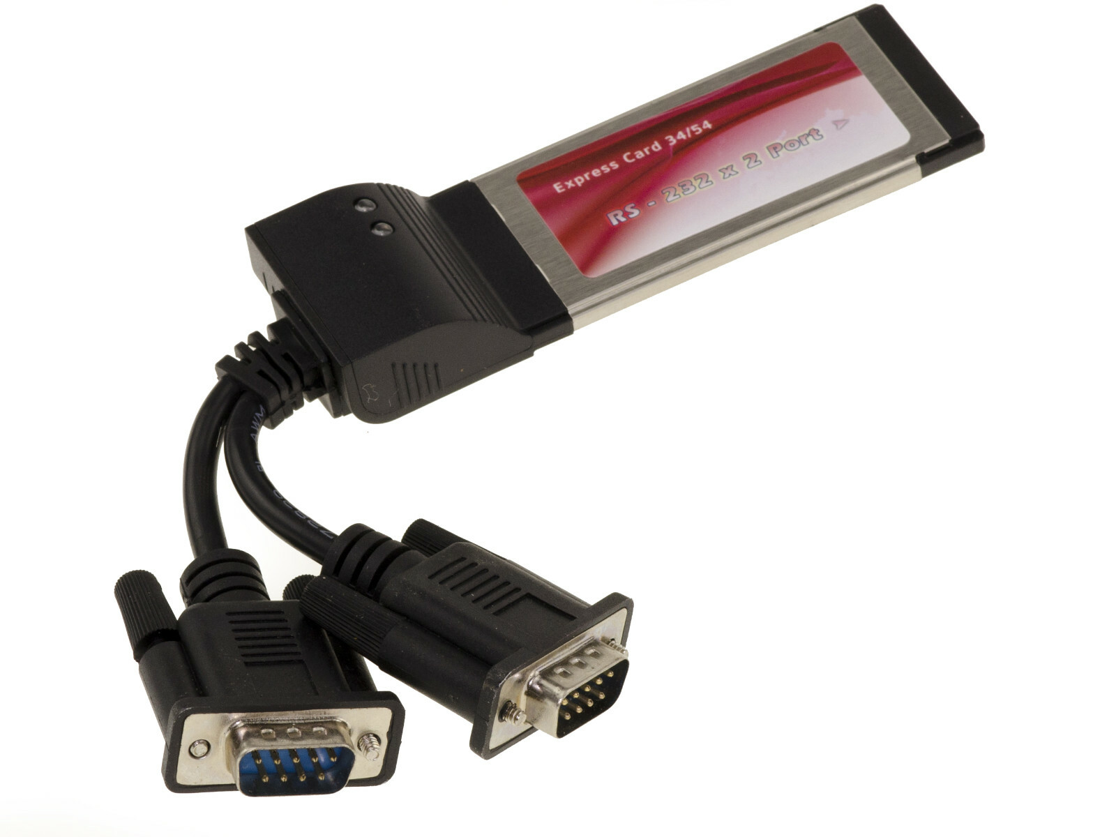 Expresscard 34 2 Porte Serie Com RS232 DB9 - Moschip MCS7720