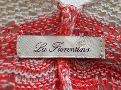 La Fiorentina Knit Open Sweater Wrap Poncho Fall One Size Cardigan Shawl Cape - Picture 10 of 11