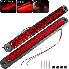2pcs Led Tail Lights Red Flash 10 Truck Trailer Strip Stop Turn Brake Light Bar 2pcs Led Tail Lights Red Flash 10 Truck Trailer Strip Stop Turn Brake Light Bar