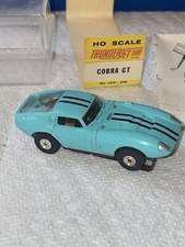 Vintage Aurora T-Jet HO Scale Ford Cobra GT Slot Car Turquoise