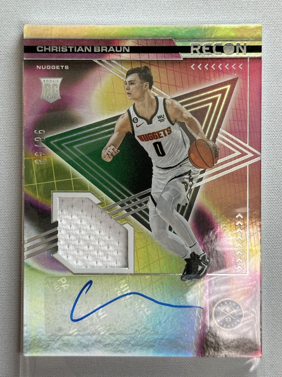 2022-23 Panini Recon CHRISTIAN BRAUN RPA /99 ROOKIE PATCH AUTO 