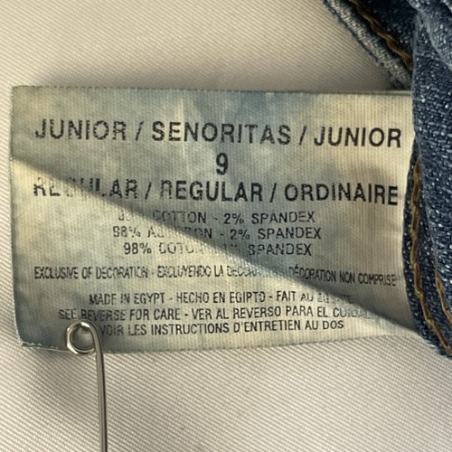 L. e. i. Girl's 5 Pocket Cotton Blend Stretch Blue Jeans Pants Juniors Size 9 - Picture 15 of 16