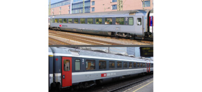 Pi.R.A.T.A. LS Models LC 9707 H0 2-tlg. Wagenset A EC 6/7 Chur - Hamburg, SBB