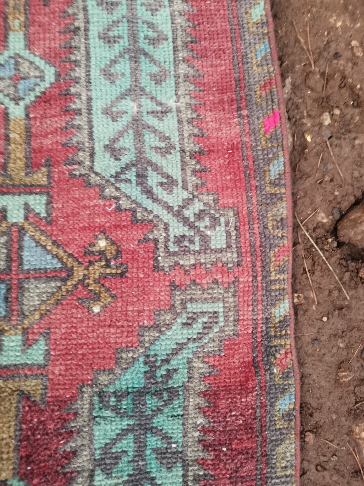 Small Turkish Rug for door mat Wyprodukowano w Japonii Popularne