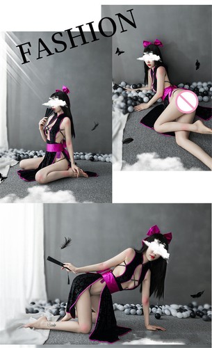 Sexy Lingerie Halloween Exotic Dress Intimate Cheongsam Cosplay Uniform Costumes - Picture 3 of 9