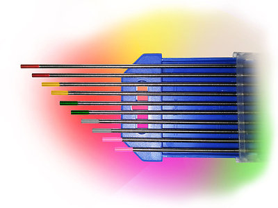 10 Wolframelektroden Rainbow Set 2,4 x175mm WIG Tungsten Wolfram Elektrode Nadel
