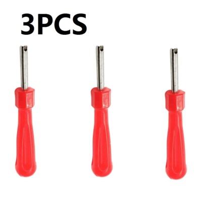 3Pc Car Truck Bike Tire Repair Install Tool Screwdrivers Valve Stem