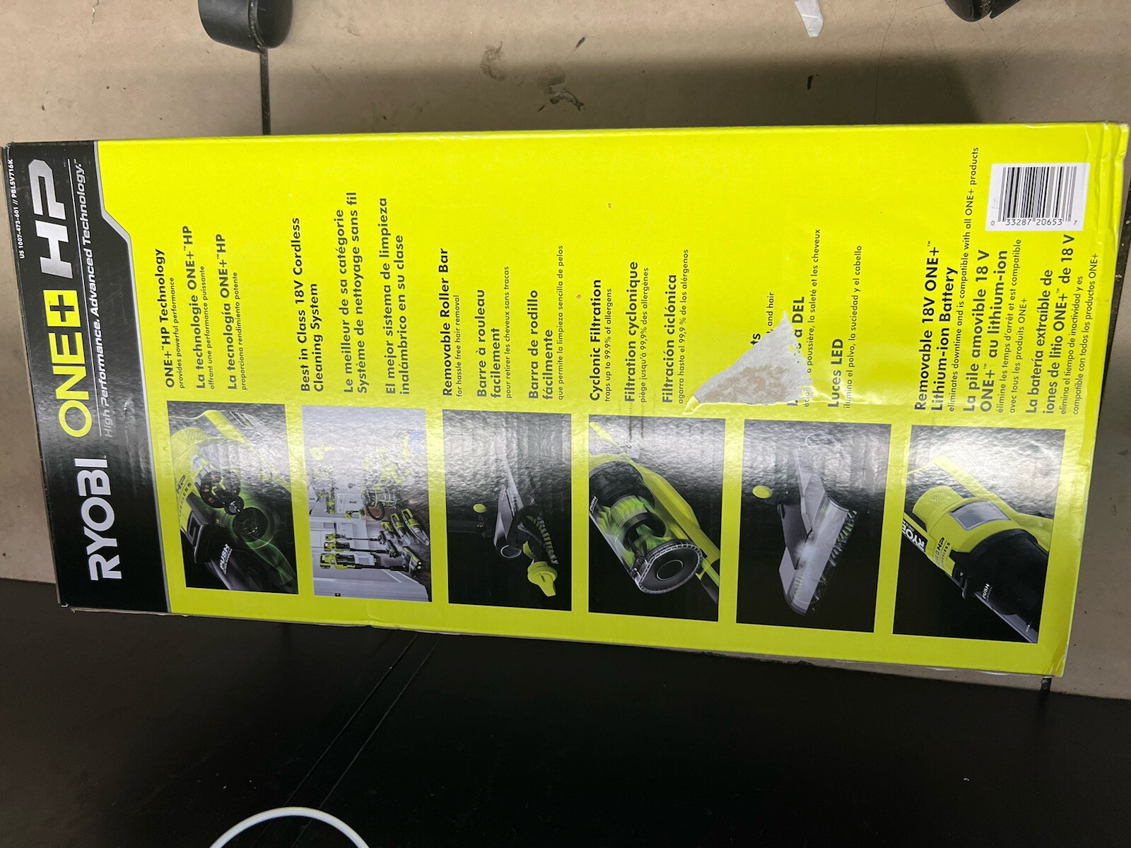 *NEW* Ryobi ONE+ HP 18V Brushless Pet Stick Vacuum Cleaner Kit