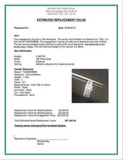 Jewelry Insurance Appraisal for Michael Bay's jewelry items sold on eBay