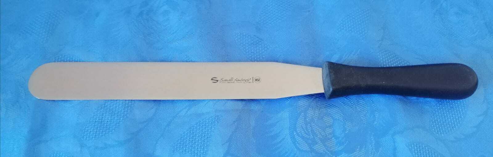 SPATOLA CUOCO PASTICCERE INOX RETTA CM.23 SANELLI LINEA SUPRA PROFESSIONALE