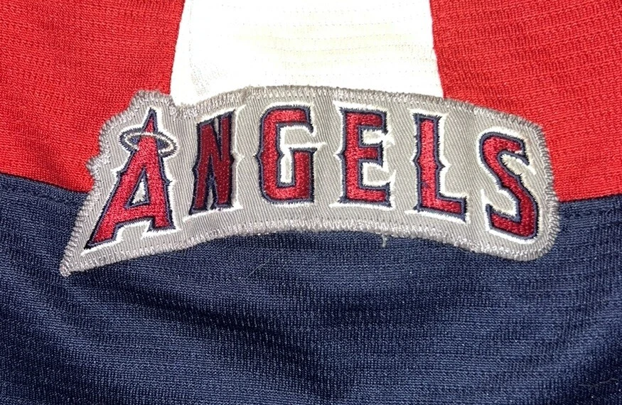 Vintage Majestic Los Angeles, Angels V Neck Men’s Red Jersey Shirt Size 2XL - Image 3 of 4