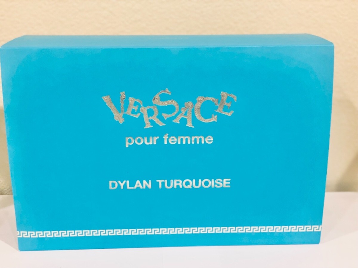 VERSACE POUR FEMME DYLAN TURQUOISE 4PC GIFT SET 3.4OZ EDT SPRAY