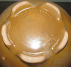 Vintage Frankoma Art Pottery Brown Jug Pitcher Carafe Vase #82 Repaired Handle — photo 9