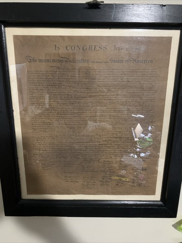 En Congreso 4 de julio de 1776 Declaración Unánime de las 13 Unidades S. de América - Imagen 2 de 9