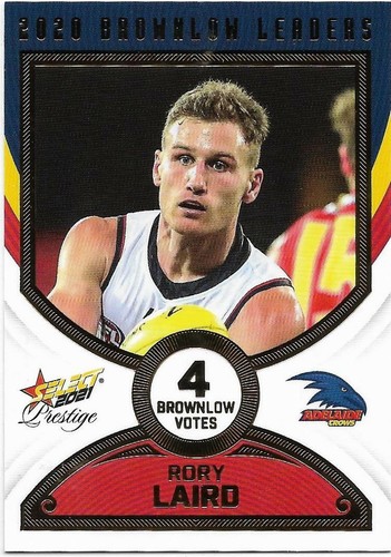 2021 Footy Stars Prestige Brownlow Leaders (BL1) Rory LAIRD Adelaide 041/80 - 第 1/1 張圖片