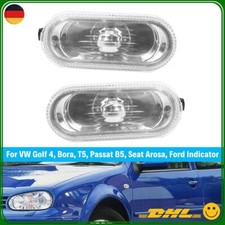 Weiß Seitenblinker für VW Golf 4 Passat T5 Bora Seat Ford Blinklicht Klar Lins