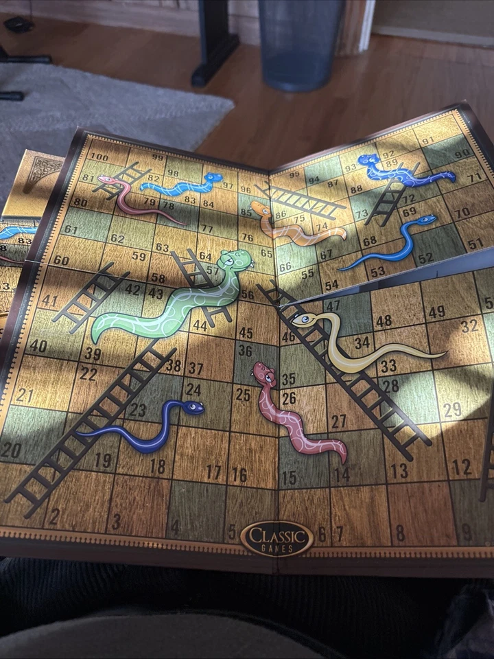 Snakes and Ladders Classic Family Board Game Ages 5 And Up Free Shipping - Image 4 of 4