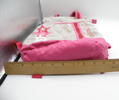 American Girl Backpack Doll Carrier Corduroy Pink Gray Stars - Picture 10 of 10
