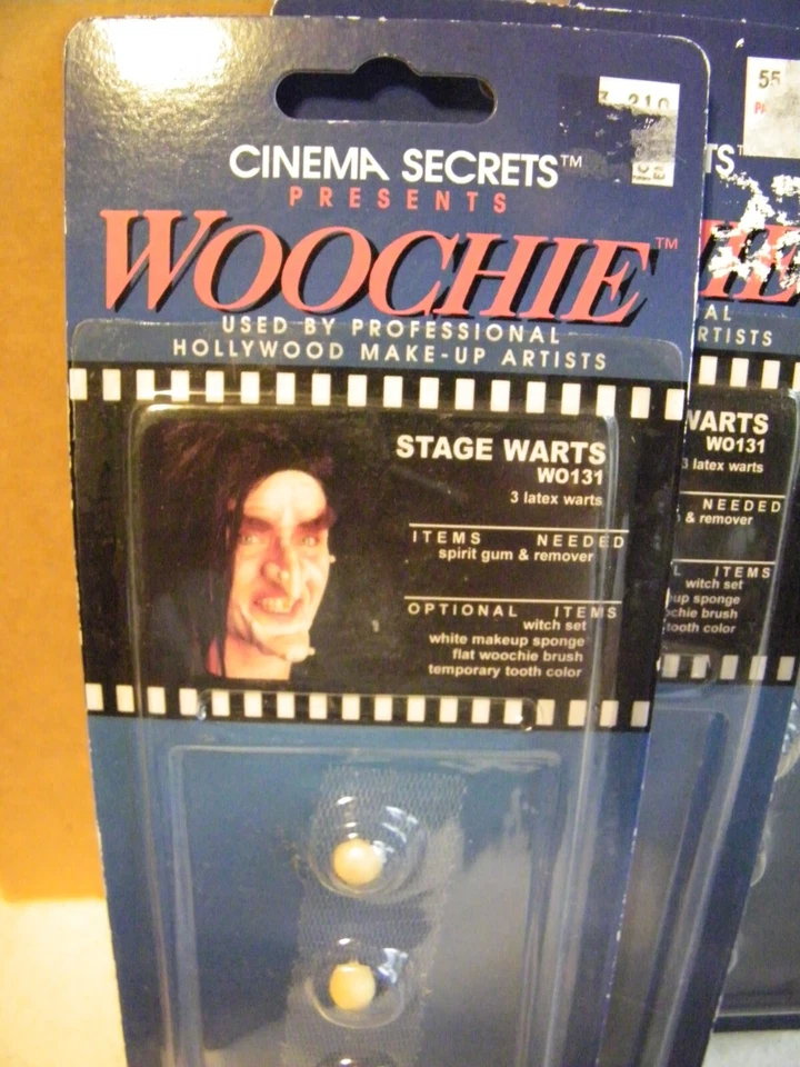 4 Nuevos en PAQUETE. Accesorio de disfraz Woochie de Cinema Secrets Stage Warts WO131 ~ EE. UU. Foto 2 de 3
