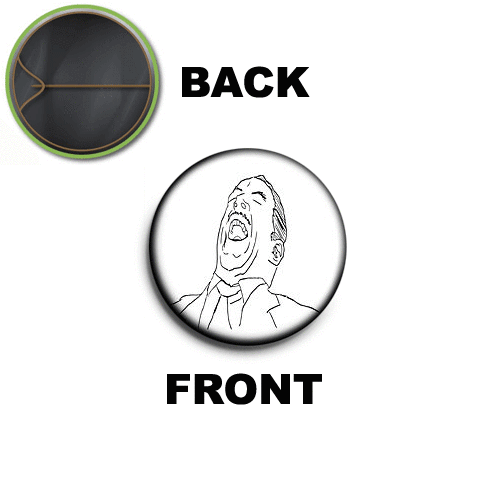 PIN SPILLA 2,5 CM 25 MM Meme Aww Yeah Guy Troll Face - Bild 1 von 1
