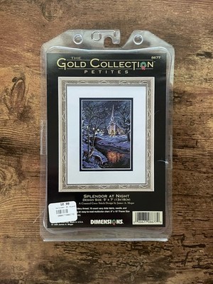 Dimensions Splendor At Night Counted Cross Stitch Kit 8677 Gold Collection 