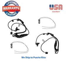 2 ABS Wheel Speed Sensor Front & 2 Connector Fit ES300H Avalon 13-18 Camry 12-16