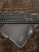 onn. Wired LED Gaming Keyboard, Mouse  RGB Mouse Pad Bundle, DPI Adjustment
