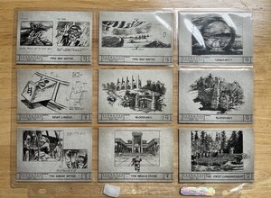 Stargate SG-1 Sketch Trading Cards Set Of 9 Mint