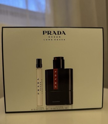 Prada  Luna Rossa Ocean Intense EdP Set  100 Ml EdP 10 Ml Travel Spray Neu OVP