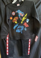 Marvel Heroes Boys Sweatshirt Jogger Set size 7