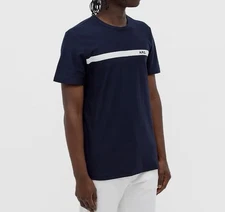 A.P.C. YUKATA BAND LOGO TSHIRT DARK NAVY Medium 