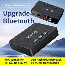 AUX/RCA Bluetooth-Compatible 6.0 Audio Receiver USB Flash Drive Plug-and-Play