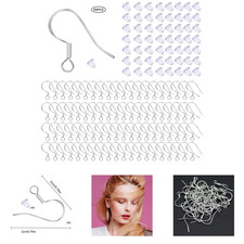 Sterling Silver Earring Hooks 925, French Wir...