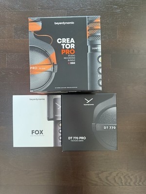 Beyerdynamic Creator Bundle Pro DT 770 Pro 32 Ohm & Fox Mikrofon