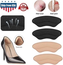 4PCS Silicone High Heel Liner Grip Cushion Protector Foot Shoe Insole Pad Gel US