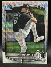 2025 Bowman Chrome - Prospects Noah Schultz #BCP-177 Wave Refractor 43/100 (RC)
