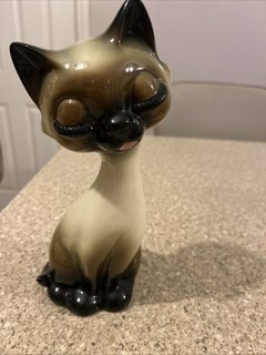 Vintage Trent Ham Art Ware Siamese Cat Figurine 415