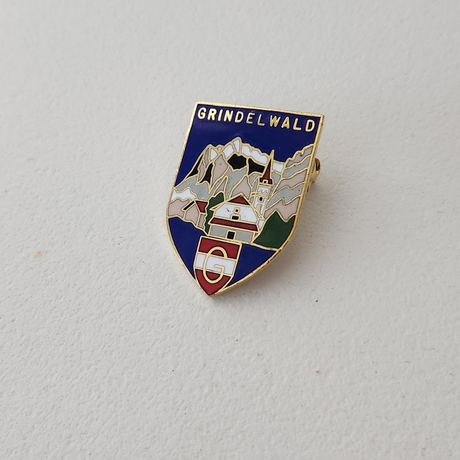 Grindelwald Ski Village Jungfrau Region Switzerland Ski Area Badge Pin