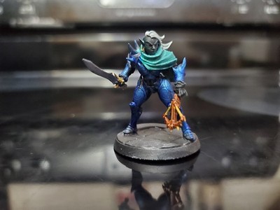 Painted Miniature Female Drow Warrior Perfect for D&D Pathfinder Other TTRPG
